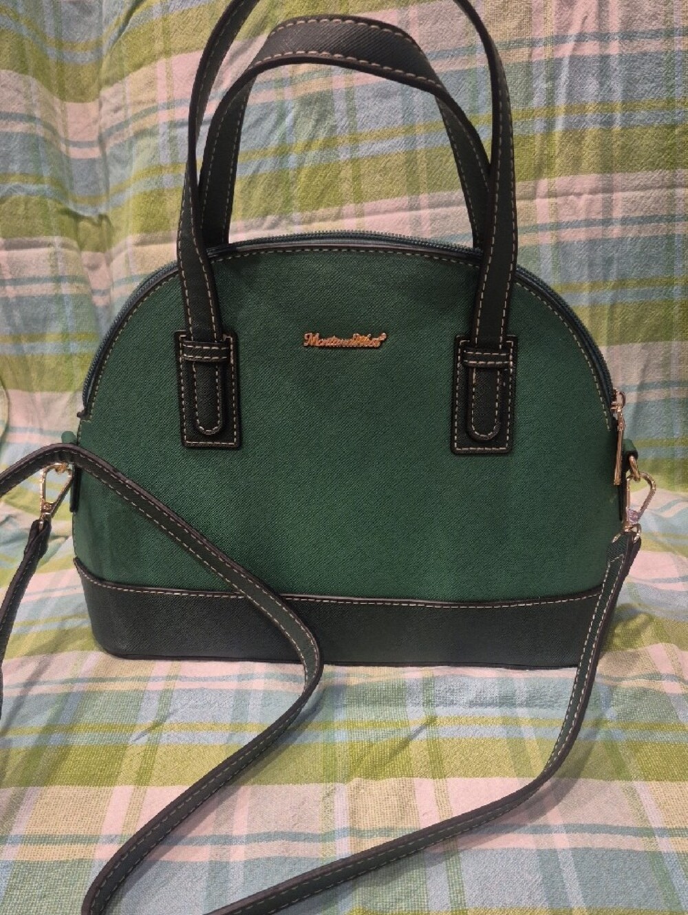 "HOT SALE" Montana West Forest Green and Dark Green Two-Piece Shoulder Bag Set - Picture 3 of 8